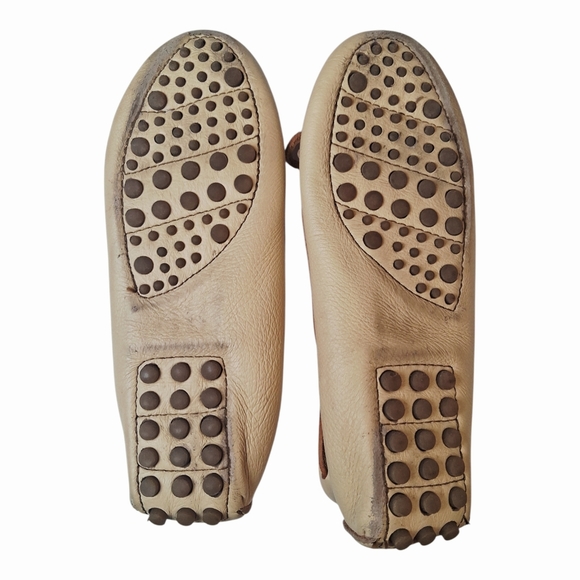 Minnetonka Women's Natural Moosehide Driving Moccasins Size 7 - Picture 3 of 9